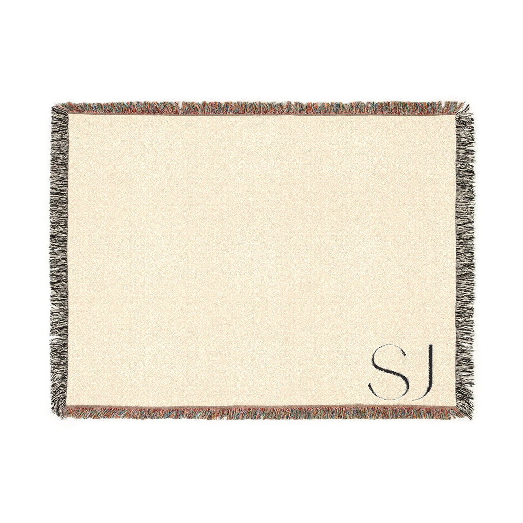 The Beaumont Monogram Woven Throw