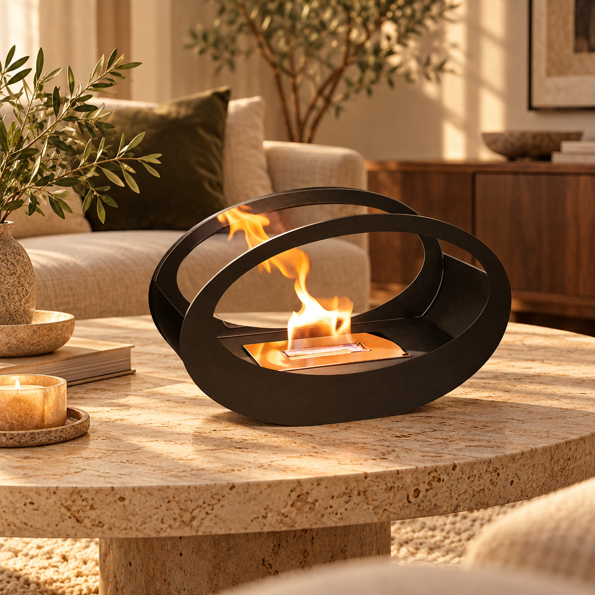 The Calder Tabletop Fireplace