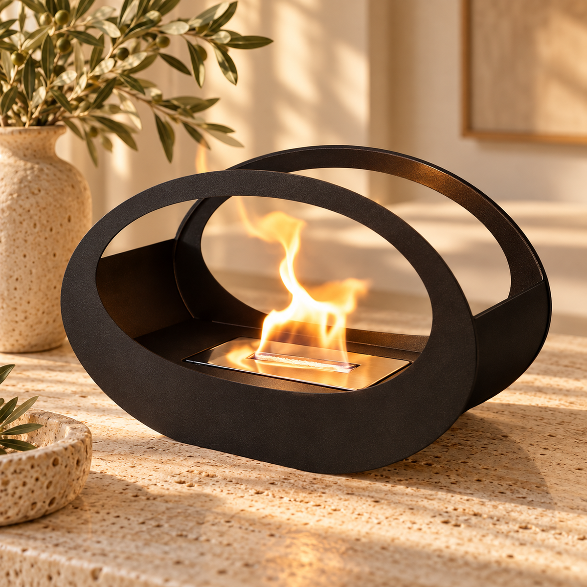 The Calder Tabletop Fireplace
