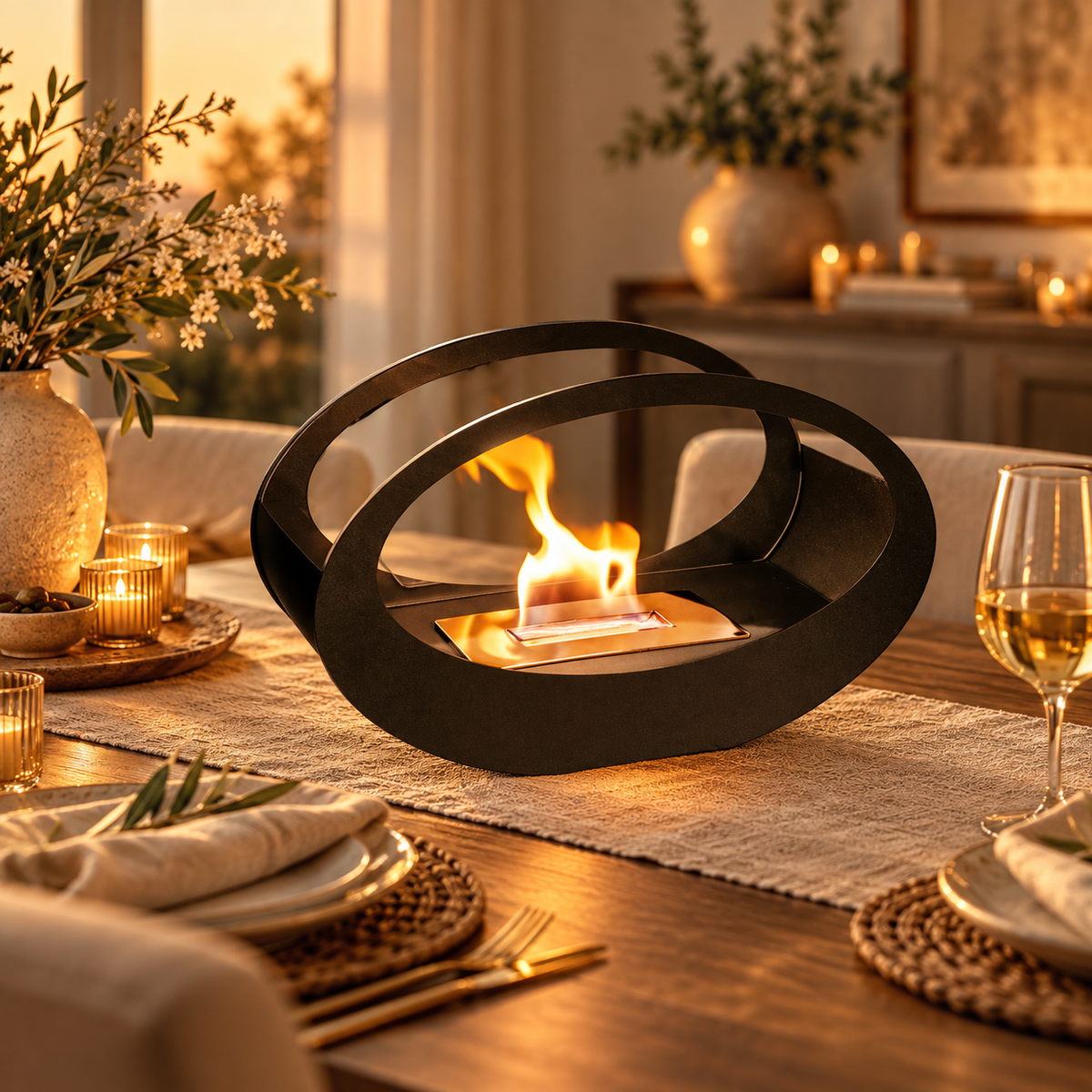 The Calder Tabletop Fireplace