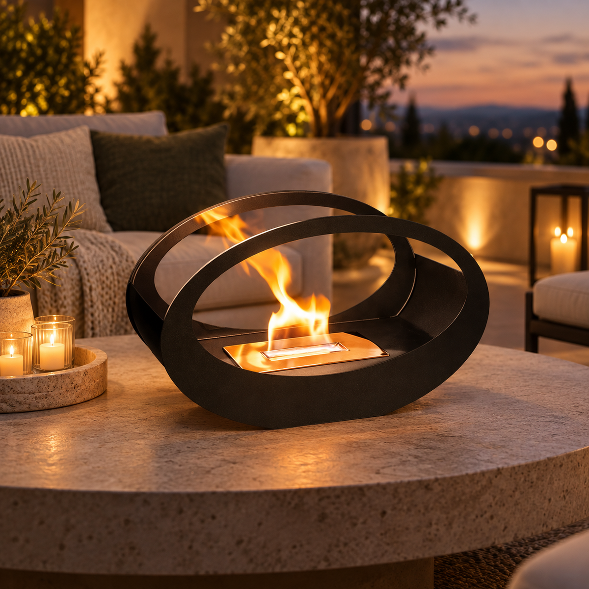 The Calder Tabletop Fireplace