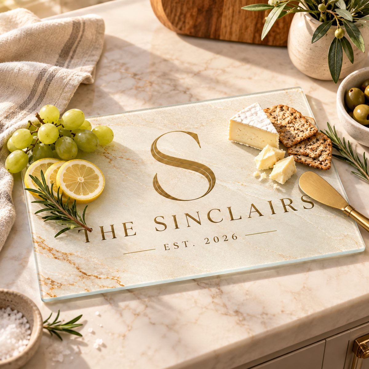 The Verona Monogram Platter